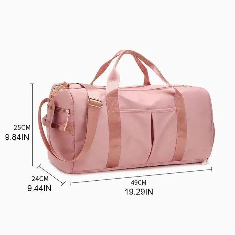 Training Yoga Sports Bags Fitness Gym Bags Wet Dry Separate Luggage Bag with Independent Shoe Compartment Travel Duffel Handbag 6