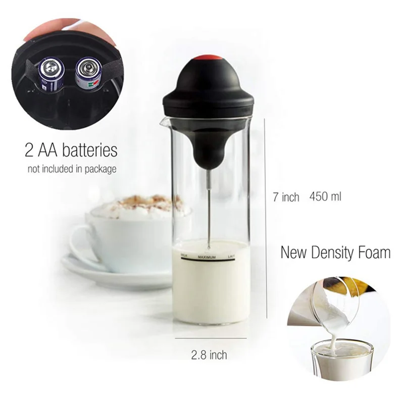 Milk Frother, Automatic Milk Steamer with New Foam Density Feature, Electric