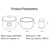 Electric Yogurt Maker Leben Fermenter Automatic Multifunction 1L Glass Liner Natto Rice Wine Fermenting Machine 4 Yoghurt Cups 2