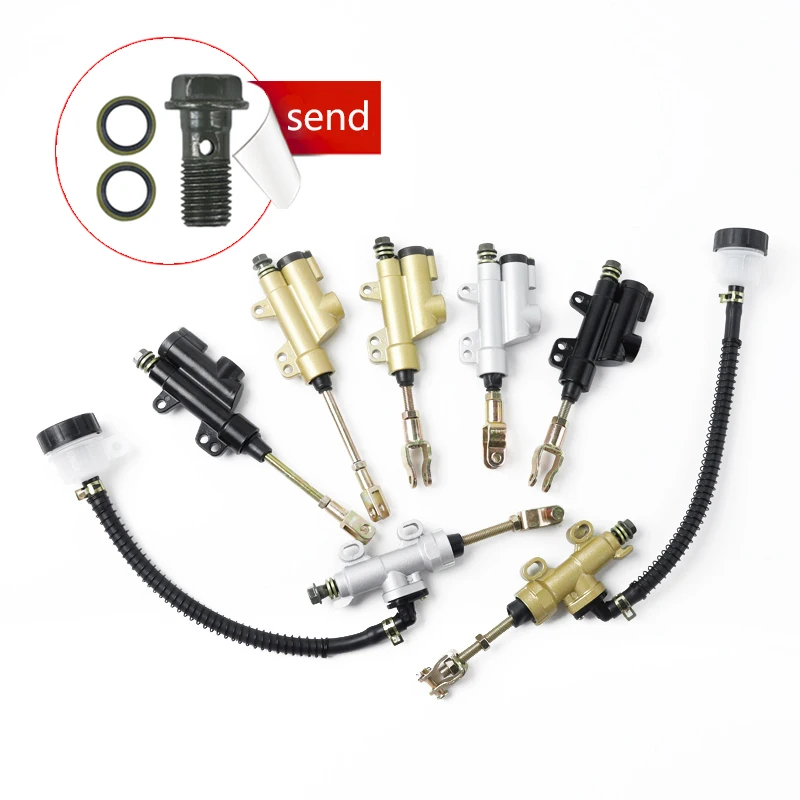 Pompa Del Cilindro Principale Del Freno Idraulico Posteriore Del Motociclo Da 10Mm Per 50Cc 70Cc 110Cc 125Cc 150Cc 250Cc Thumpstar Atv Pit Pro Dirt Bi