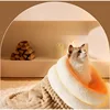 Pet Sleeping Bag Winter Warm Soft Plush Semi Enclosed Cat Nest Sleeping Bag Home Cat and Dog Comfortable Bed Accessories 5