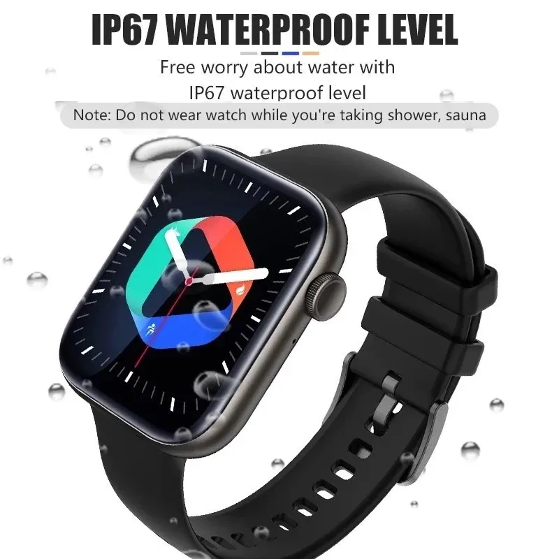 For Iphone 6 6s 7 8 Plus X Xr Xs Max Iphone 11 12 Smart Men Women Bluetooth Call Custom Dial Smartwatch Full Touch Screen - Smart Watches -