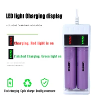 Smart LED Chargering 14500 /18650 Battery Charger Universal 2 Slot Li-ion Battery USB Charger for Rechargeable Batteries - Image 3