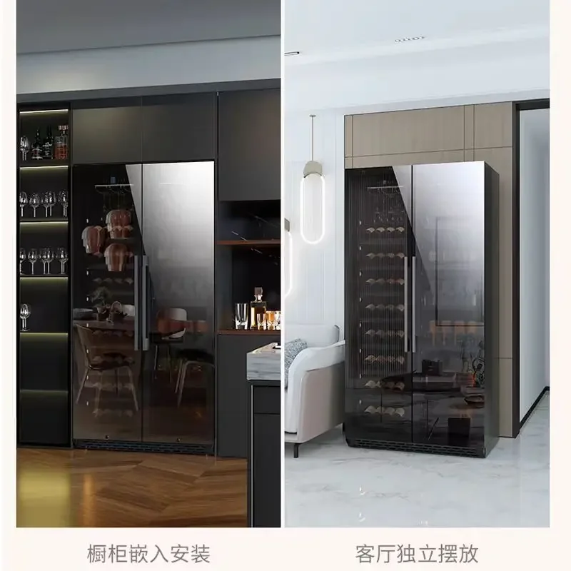 popular High End Electric Wine Fridge classic color Wine Refrigerator Dual Zone Fridge Cooler