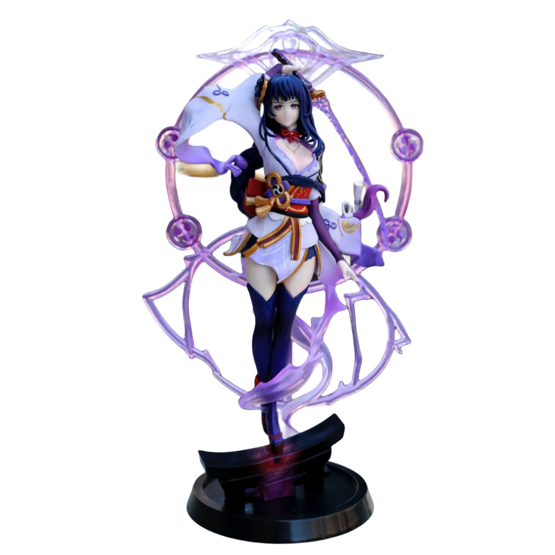 

New Models Genshin Impact Raiden Shogun Handmade Anime Pixiv Beautiful Girl Model Ornaments Gifts Periphery Desktop Toys