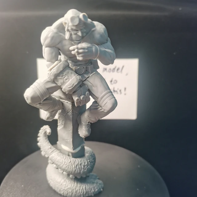 1/16 Die-casting Resin Figure Hellboy Unassembled and Unpainted Model Kit Toys Free Delivery 3