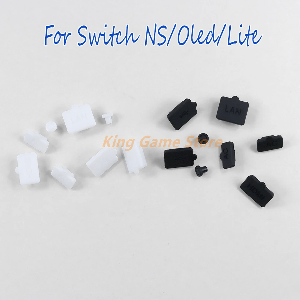 2Set Per Nintendo Switch Oled Dust Plug Silicone Antipolvere Cover Stopper Custodia Antipolvere Per Switch Ns Lite Console