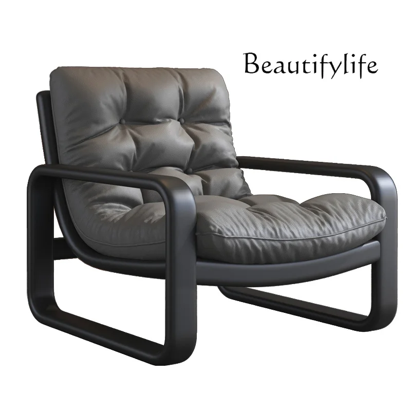 

Simple Modern Iron Sofa Leisure Recliner Rental Room Living Room Bedroom Lazy Sofa