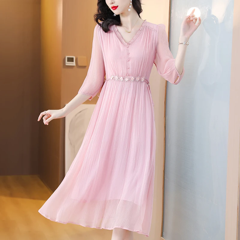 ●SINOON●ROSE LACE SHEER DRESS 韓国大人気 4_000000022597.jpg?1718258684