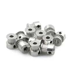 5-Piece Aluminum Timing Pulley Set - Precision Gear Parts - 20T W6 B6.35 (5 Pcs)