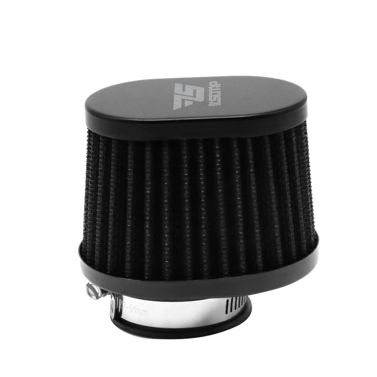 ZS MOTOS Universal Motorcycle Air Filter 50mm 55mm 60mm Clamp-On Air Filters Motorbike Intake Modified Accessory Black Color