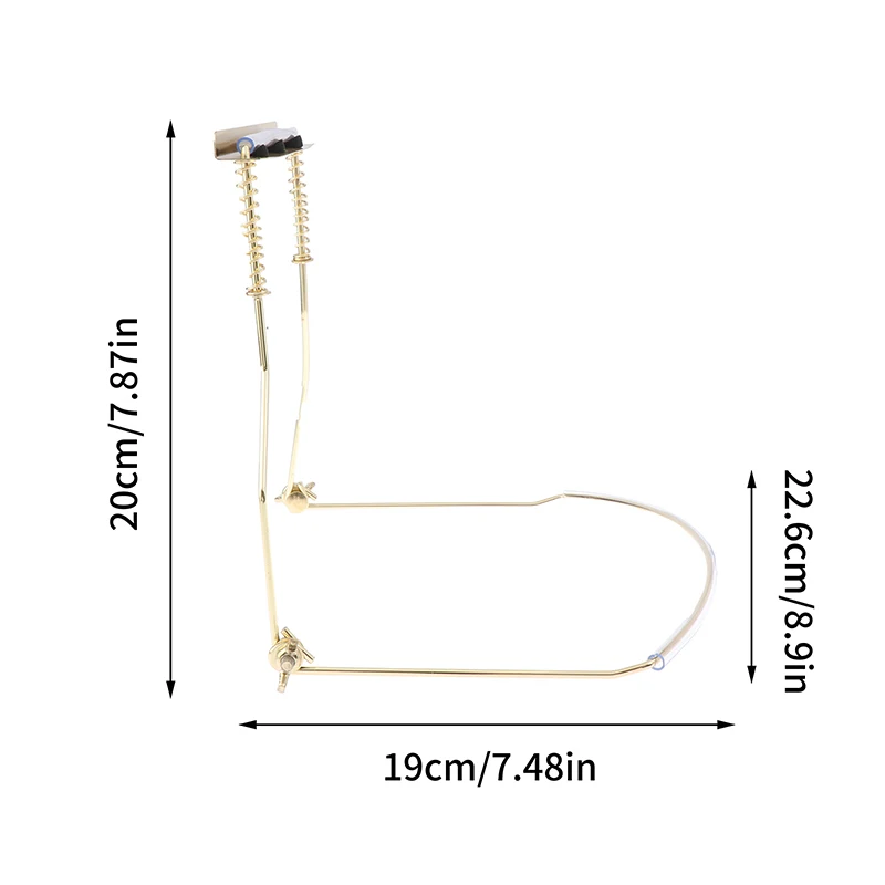 1Pc 10Holes Harmonica Neck Holder Stand Adjustable Metal Mouth Organ Stand Harmonica Harp Rack Musical Instrument Accessories