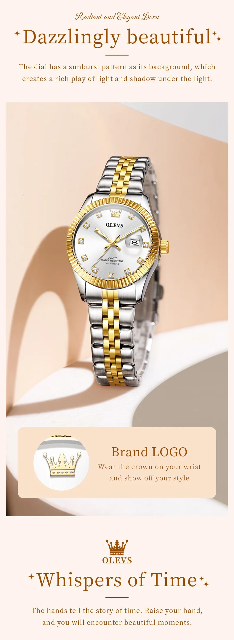 OLEVS 3705 Orologio da donna - Confezione