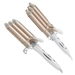3 Barrel Hair Care Styling Tools Ceramic Professional Hair Styler Hair Curlers Electric Curling Hair Waver Curling Irons US Plug