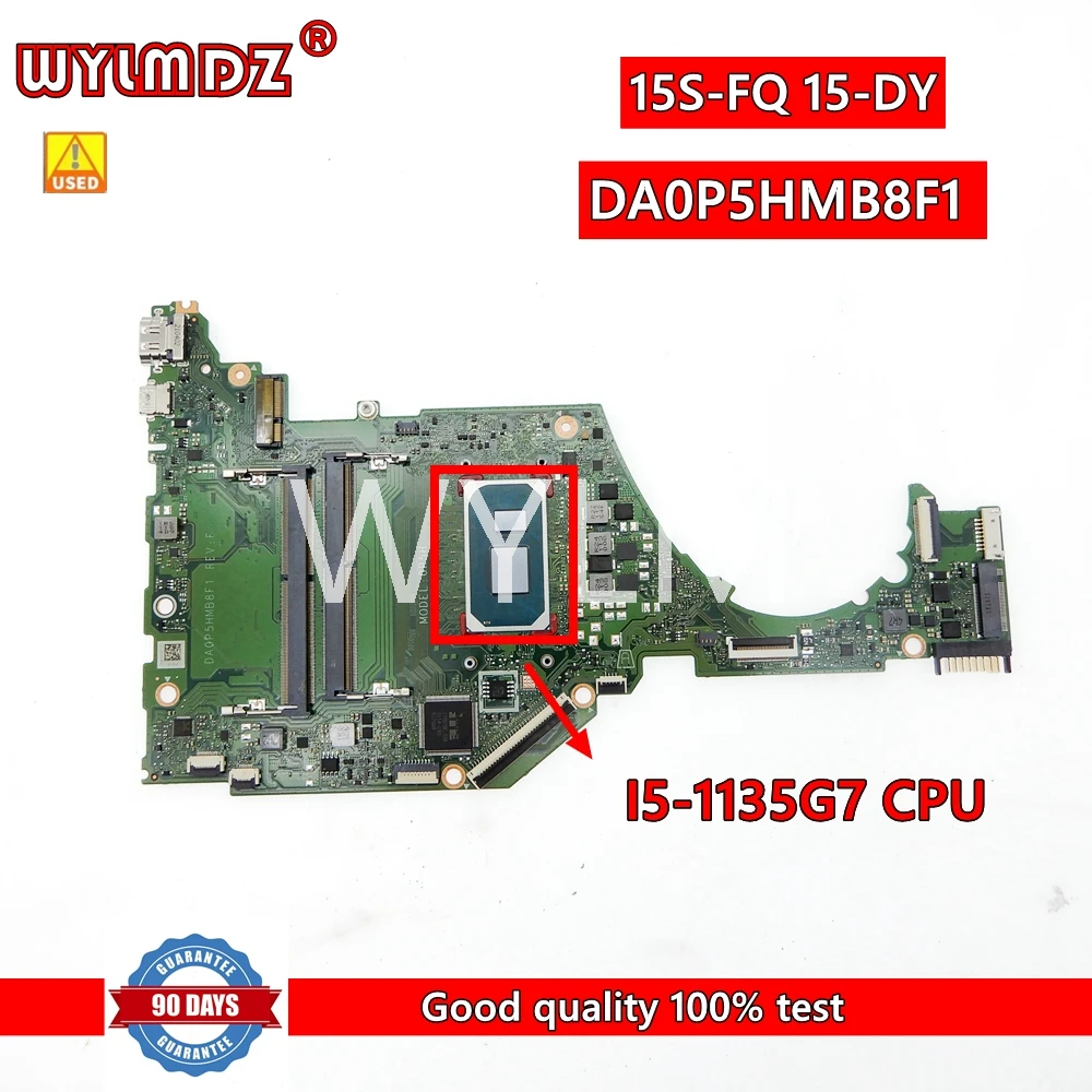 

DA0P5HMB8F1 With I5-1135G7 CPU Notebook Mainboard For HP 15S-FQ 15-DY Laptop Motherboard Test OK