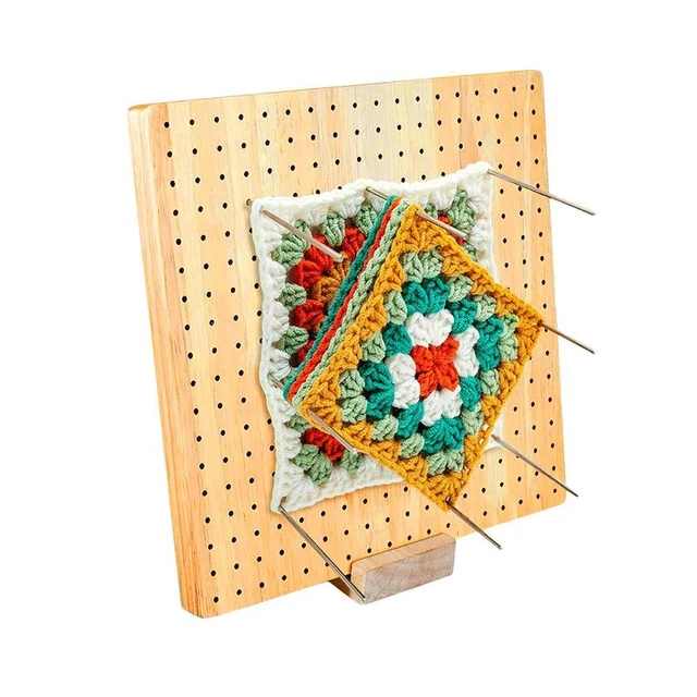 7.7in Crochet Blocking Board Bamboo Wooden Blocking Board Square Blocking  Board for Beginner Knitting Lover Crocheting Projects - AliExpress