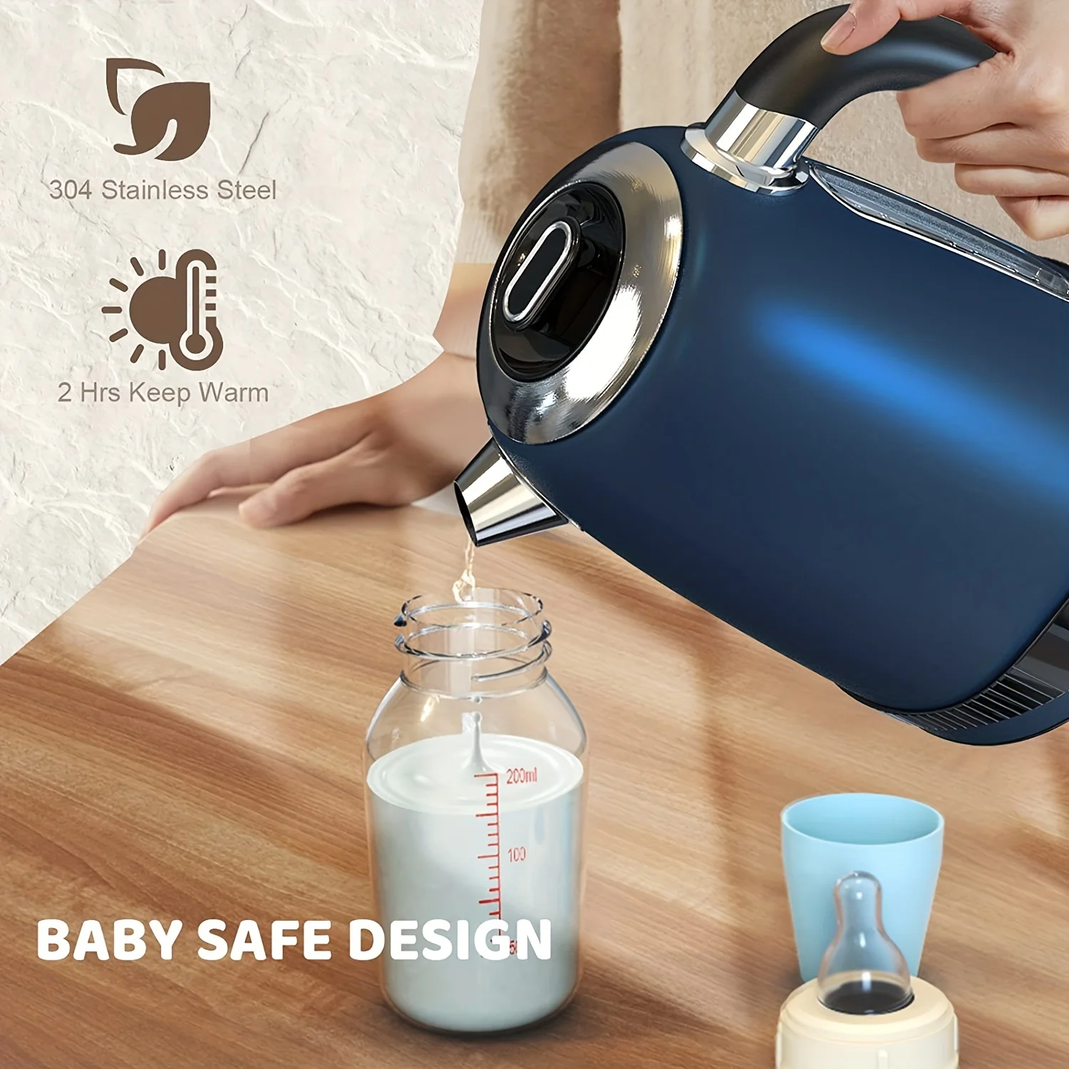 1pc 1.8QT Electric Kettle 5