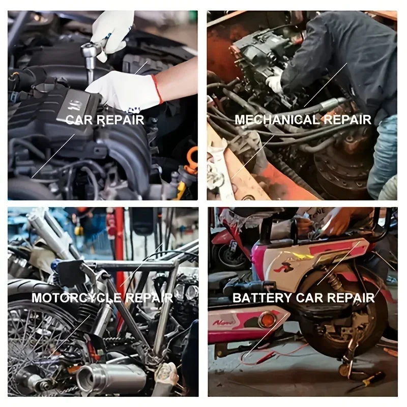 AIRAJ NEW Car Repair Tool Kit 46/53 Piece/Set  Socket Set Car Repair Tool Ratchet Torque Wrench Combo Auto Repairing Tool Set 6