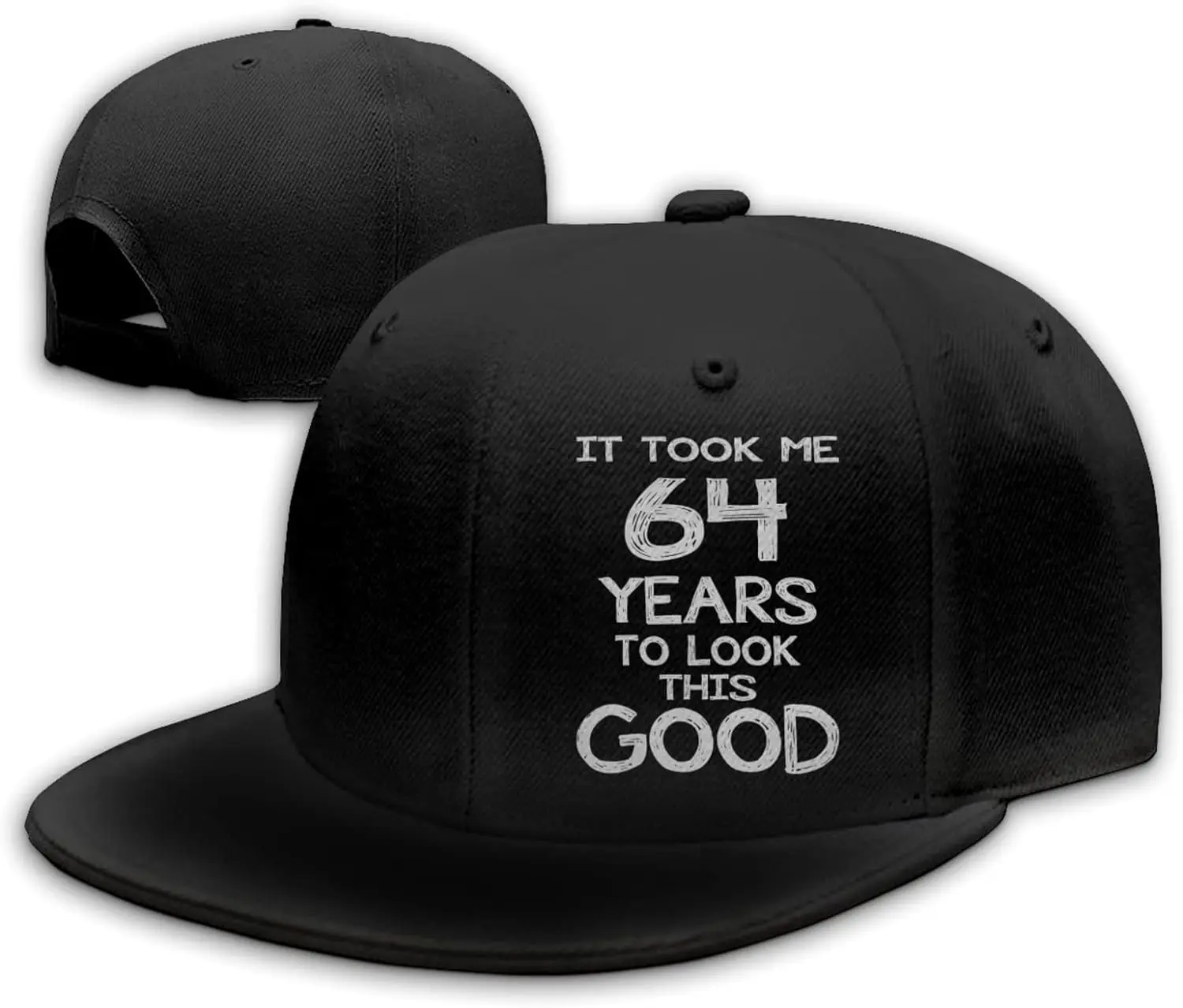 Me Years Look Good Birthday Flat Bill Snapback Baseball Hat Adjustable Cap