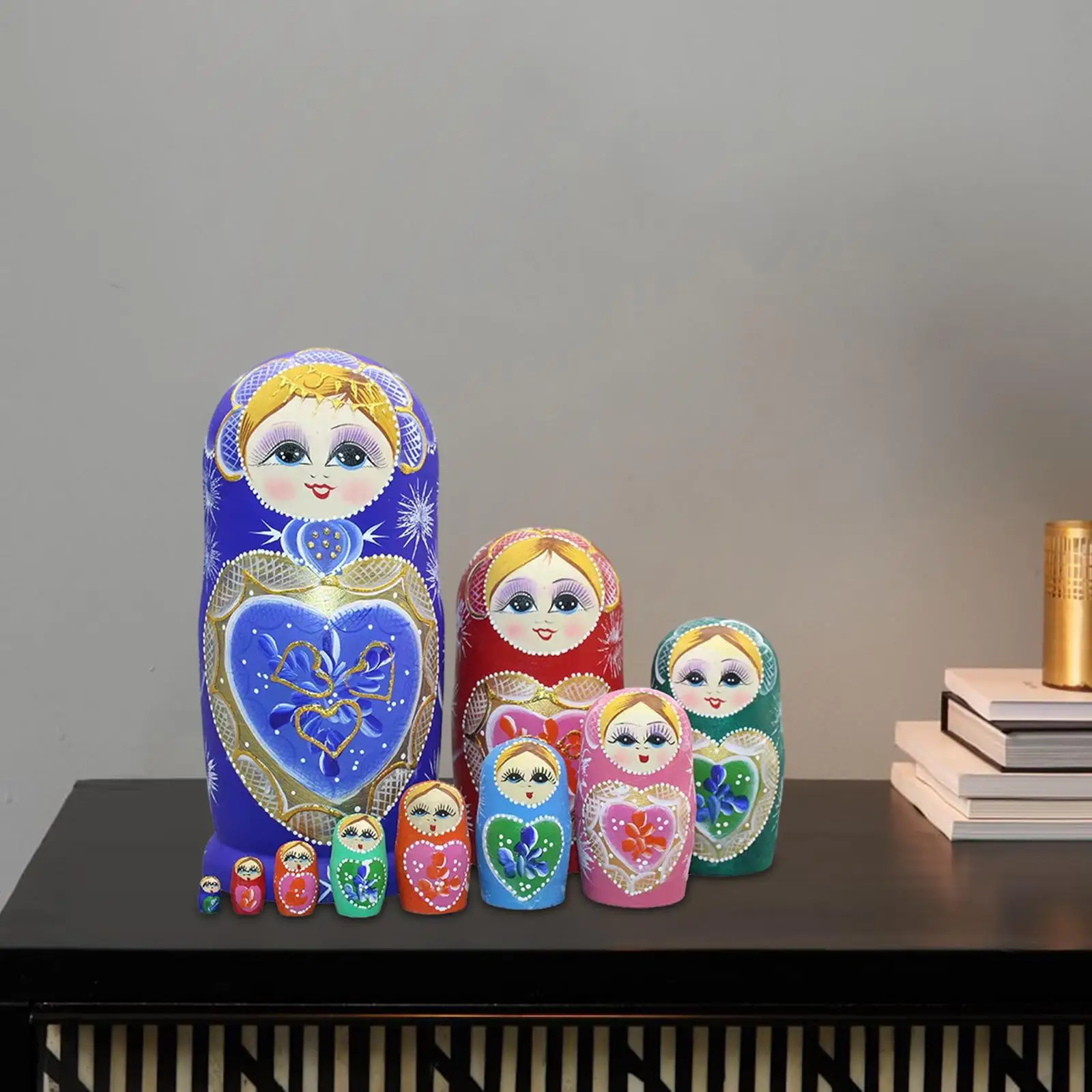 

Matryoshka Dolls Nesting Dolls 10 Floors Nested Set for Table Office Festival