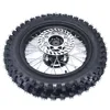 1.85-14 Inch Rear 14" Wheel 90/100-14 Dirt Tire Steel Circle Rims With Brake Disc Plate and Sprocket For Dirt Bike Motorcycle