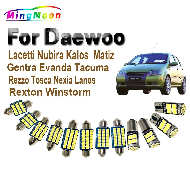 

Canbus For Daewoo Lacetti Nubira Kalos Matiz Gentra Evanda Tacuma Rezzo Tosca Nexia Lanos Rexton Winstorm LED Interior Light Kit
