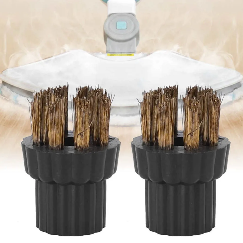 

2 Pcs Steam Cleaner Brass Brushes Head Replacements Parts Fit For Steam Mop X5 Cleaning Tools Accessories