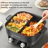 6L Home Electric Cooking Pot Multi Cooker 2-flavor Hot Pot Non-stick Household Appliance Food Cooker 220V 1
