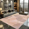 Pink Decoration Bedroom Carpet Modern Light Luxury Rugs for Living Room Soft Flannel Cloakroom Carpet Non-slip Coffee Tables Mat 1