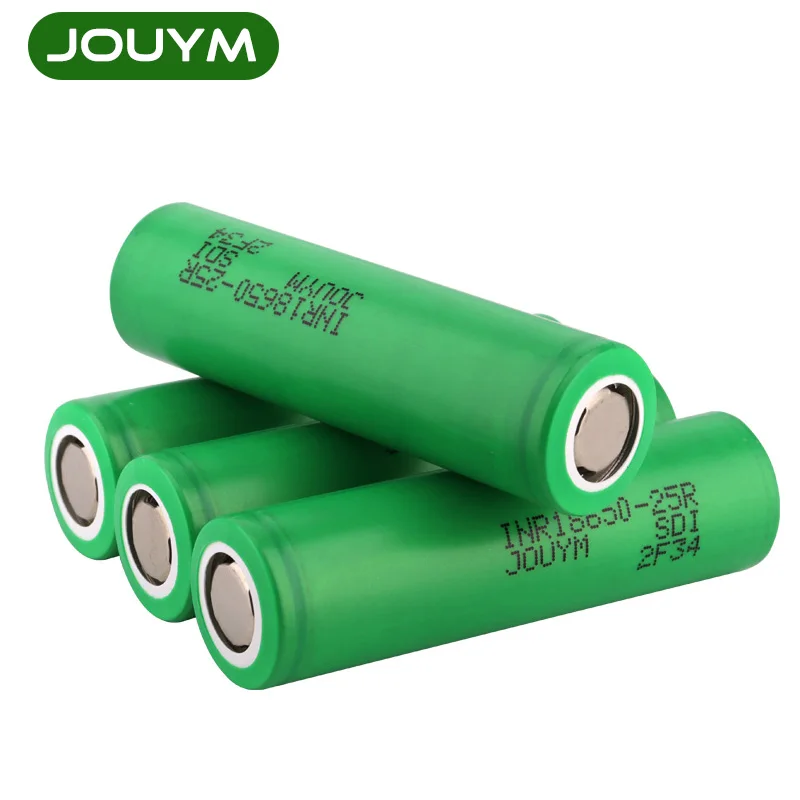 Batteria Jouym 18650 2500Mah 3.7V 30A Batterie Ricaricabili Agli Ioni Di Litio A Scarica Ad Alta Corrente Per Samsung Inr18650 25R