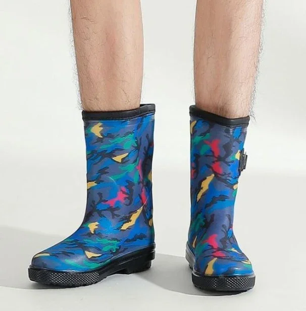 Waterproof Mid Height Men's Casual Boots For Work And Hiking_voghion.com