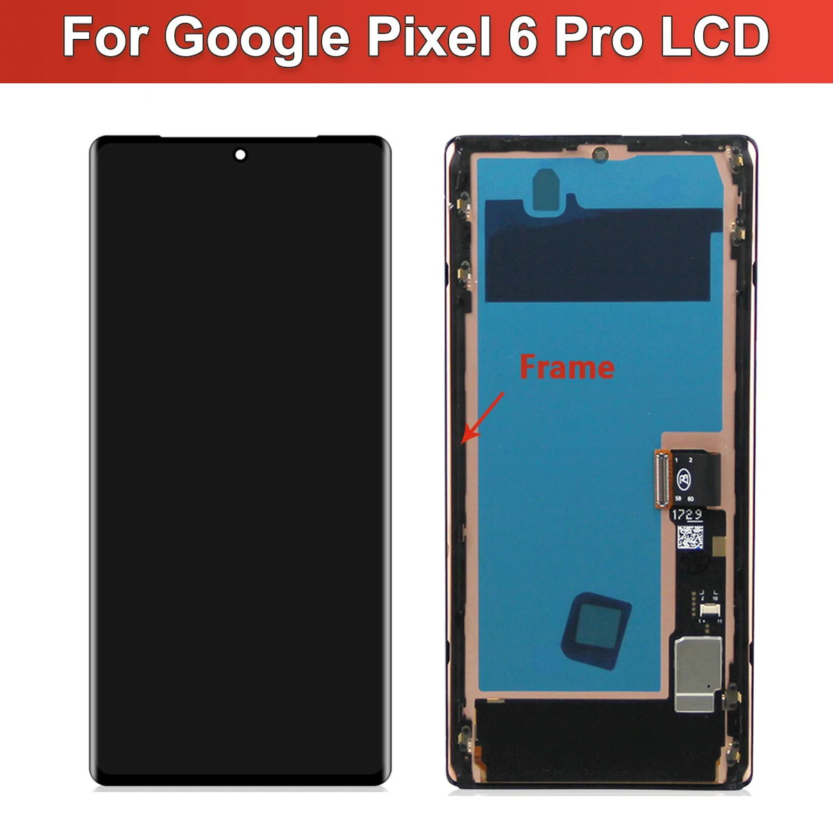Amoled-交換用LCDタッチスクリーン,Google Pixel 6 pro 6pro,6.4