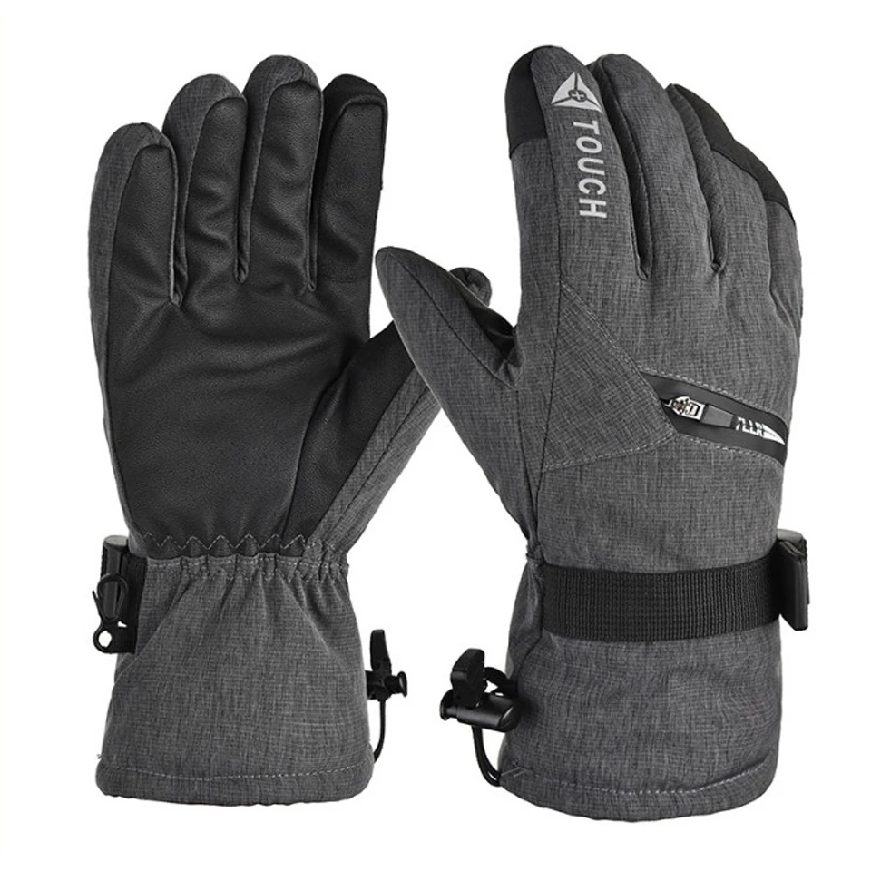 Guanti da sci LOCLE guanti da Snowboard Touch Screen guanti da moto da motoslitta guanti invernali guanti da sci Unisex antivento