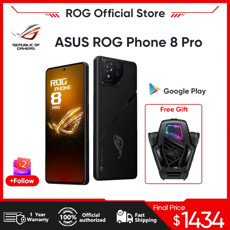 ASUS ROG telefon 8 pro 5G smartphone snapdragon 8 gen 3 6.78'' 165HZ AMOLED displej herní telefon 5500mah 65W nabít 50MP NFC