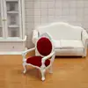 1Pcs 1/12 Dollhouse Mini Sofa Stool Chair Pillow Furniture for Dollhouse Decor 5