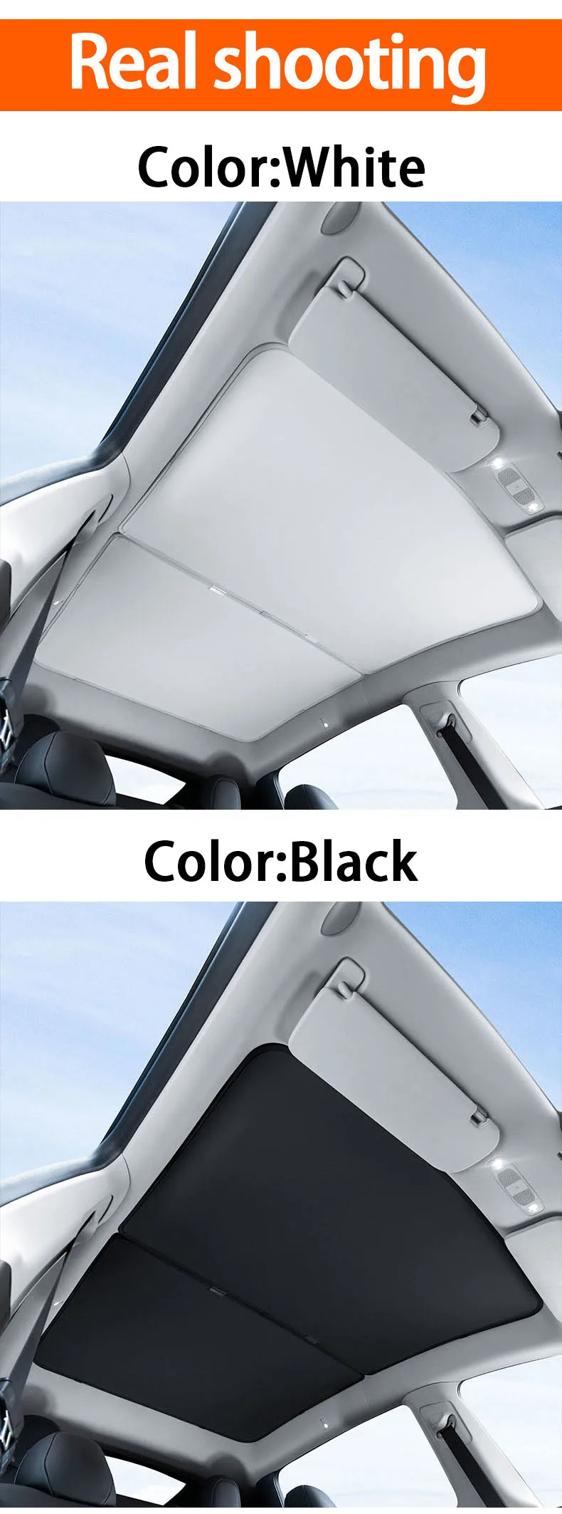 For Tesla New Model Y Juniper & Model 3 Highland 2019-2025 Sunroof Ice Cloth Buc