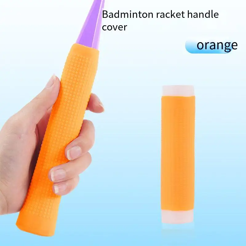 Professional badminton racket silicone handle cover anti slip and wear-resistant hand rubber racket fishing rod handle cover