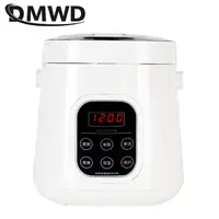 Cuiseur à riz Portable multifonctionnel 2L, marmite intelligente, chauffe-aliments, chaudière à nouilles, double usage 12V, camion voiture 220V pour la maison 6