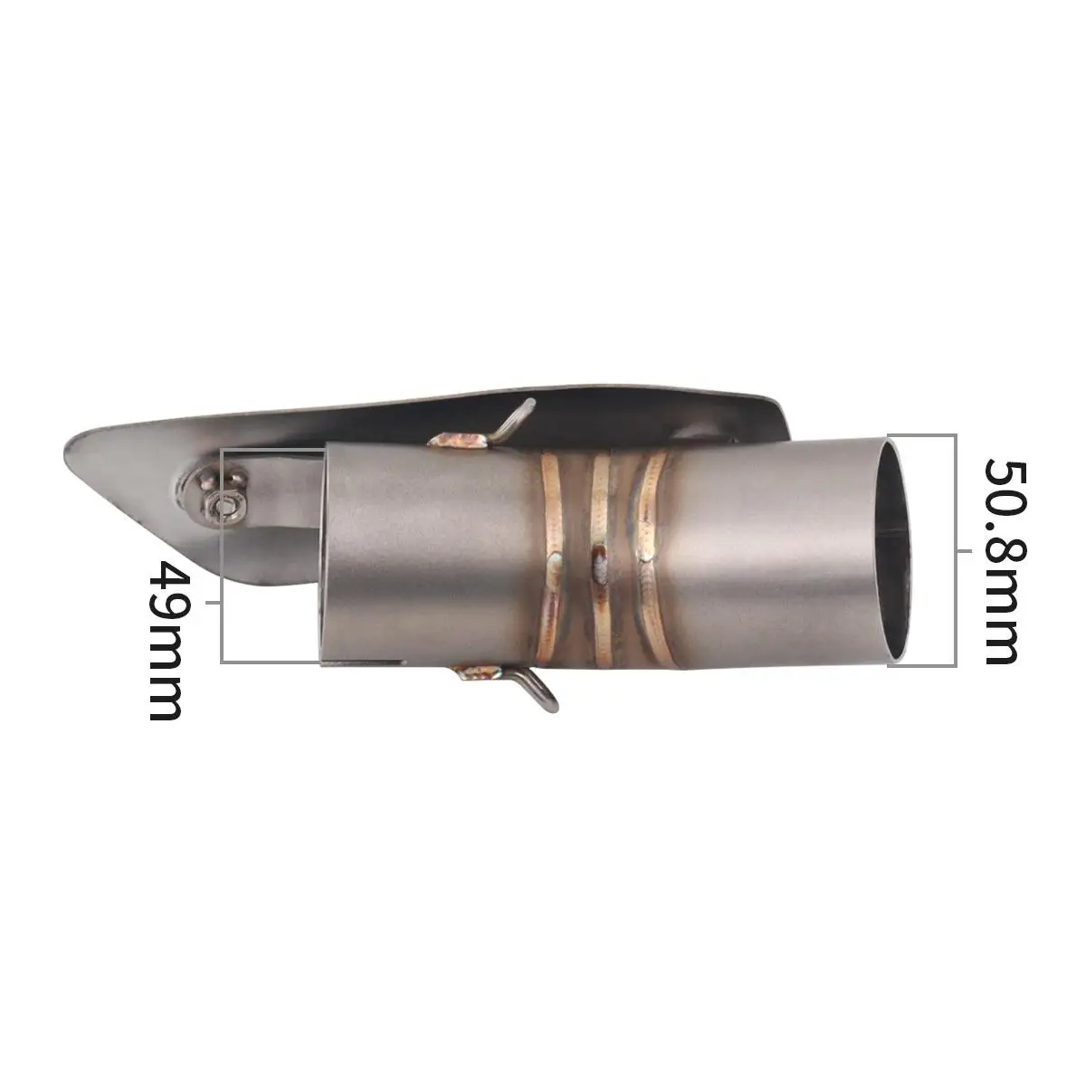 Slip On 51mm For Suzuki GSXR1000 2012-2020 Motorccycle Exhaust Pipe Muffler Escape Mid Link Pipe Steel Carbon - Image 4