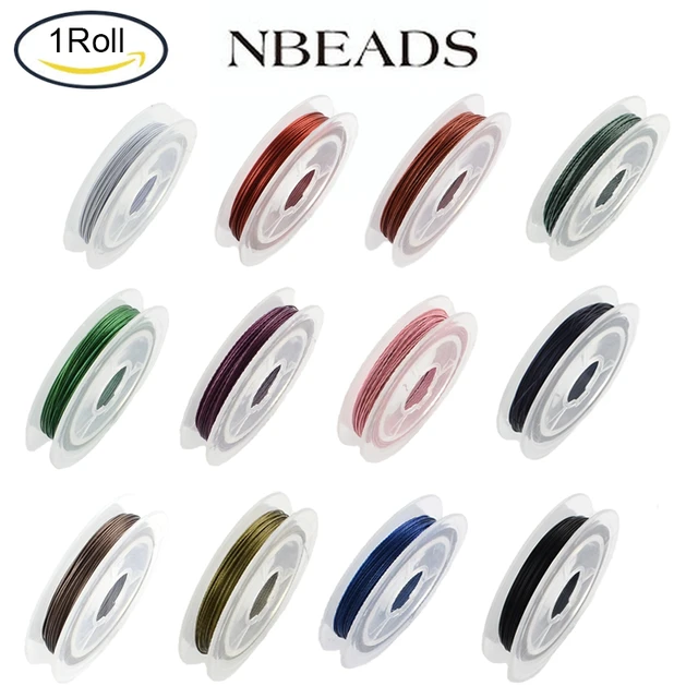 BENECREAT 100m 0.3mm 7-Strand Tiger Tail Beading Wire 201 Stainless Steel  Nylon Coated Craft Jewelry Beading Wire for Crafts Jewelry Making