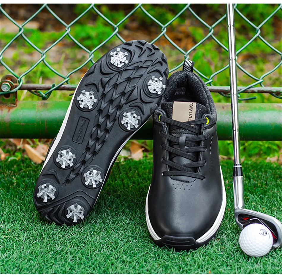 Waterproof Golf Shoes Men's Golf Spikes Outdoor Non-Slip