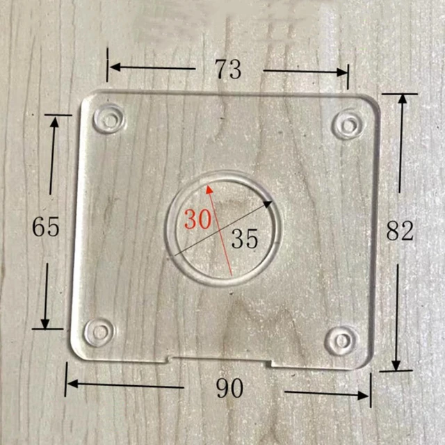 Set of Round Base Plate + 10PCS Brass Router Template Guide