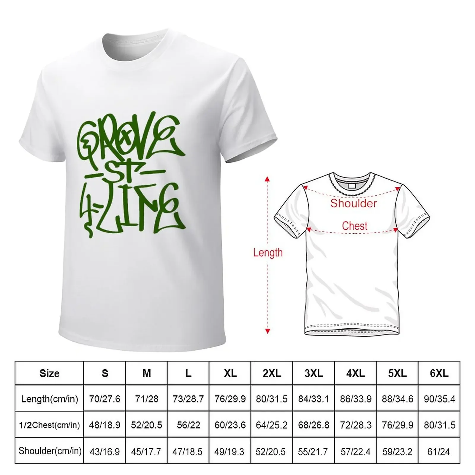 ★送料・関税込★GROVE★Grove BASE T-SHIRT★ HipHop Grove Street 4 Live- GTA San Andreas T-Shirt summer