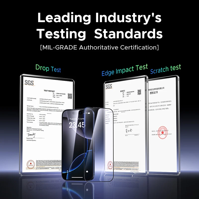UGREEN Premium Dust-Free Tempered Glass Screen Protector