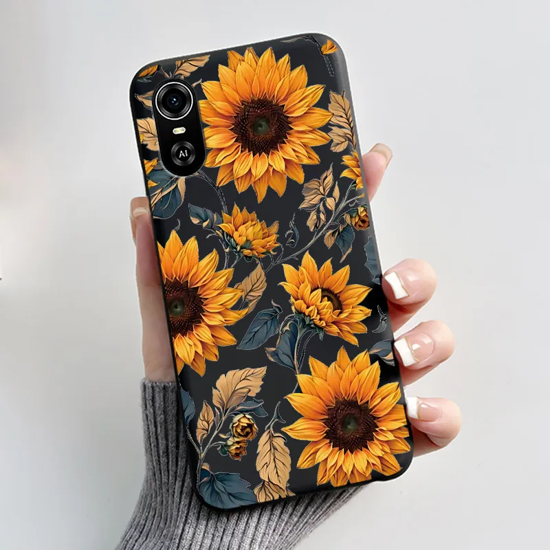 Matte Black Aesthetic Luxury Cute Pattern Soft Silicone Back Cover - Boys & Girls