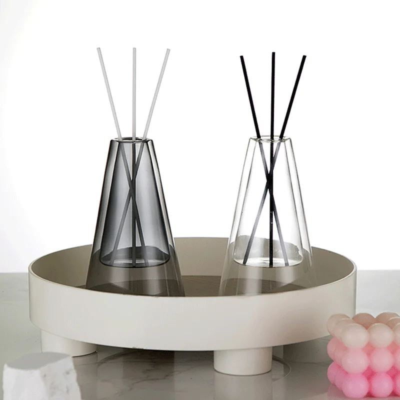 Transparent Aromatherapy Diffuser Bottle Glass Essential Oil Organizers Storage Containers Hydroponic Flower Pot Home Decoration home fragrance products