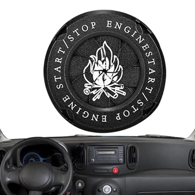 

Нажимная кнопка запуска, крышка для кнопки запуска, крышка переключателя зажигания, самодельная Крышка для кнопки запуска двигателя автомобиля