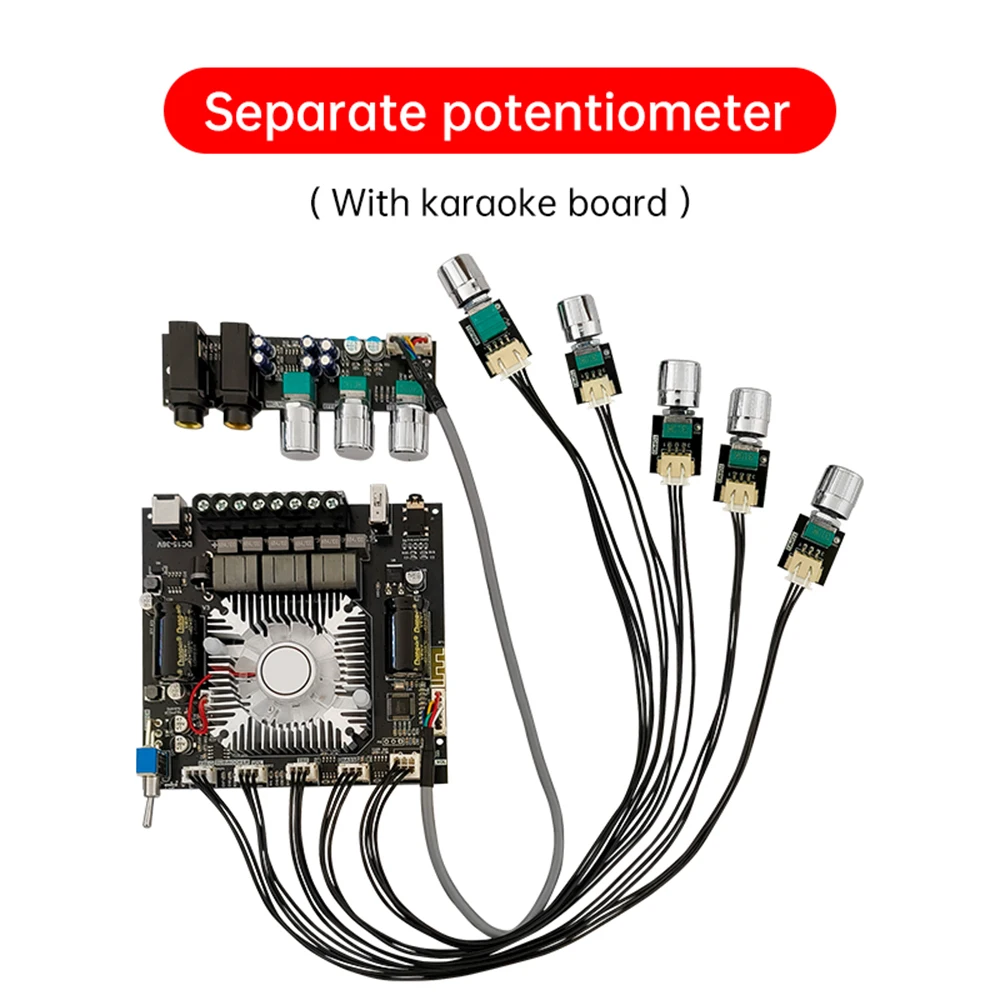 ZK-DAM L1 220W * 2+350W 2.1 Channel BT Amplifier Board High-Power