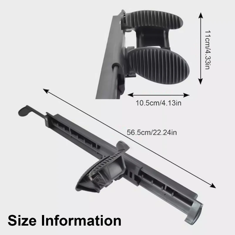 Kayaks Adjustable Footbrace Canoes Kayaks Footrest Foot Peg Brace Outdoor Rowing Pedal for Inflatable Boats