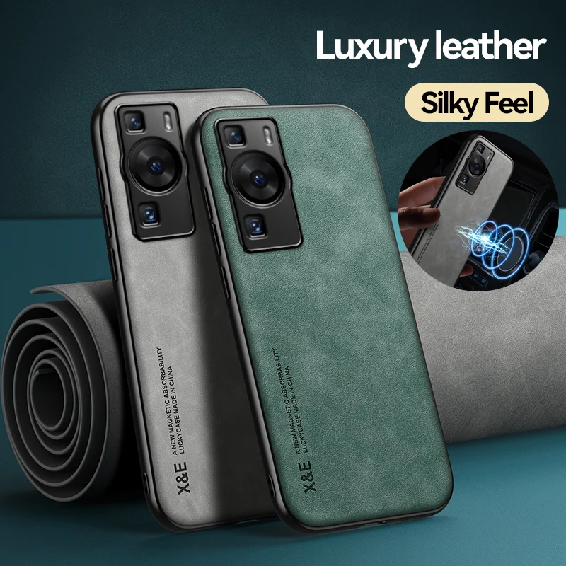 Custodia In Pelle Di Lusso Per Huawei P60 P60 Pro Cover Posteriore Antiurto In Silicone + Pc Per Huawei P60 Art P60 Pro